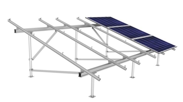 An image of a mounting structure used for PV installations