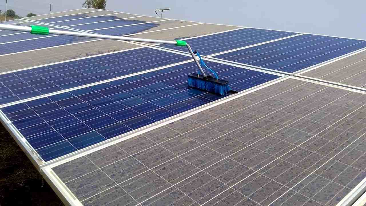 Rooftop Solar Panel Cleaning System