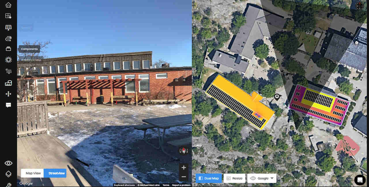 Dual mapping and solar access tools