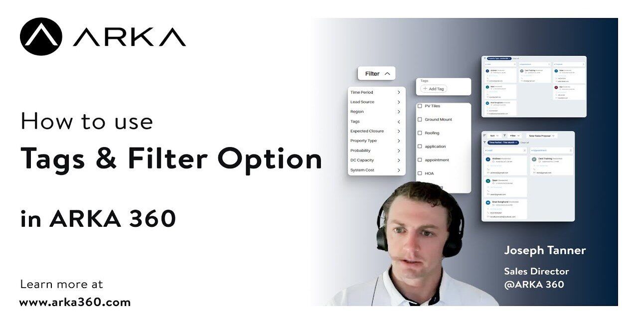 A Beginner&rsquo;s Guide to ARKA 360 Tags and Filters