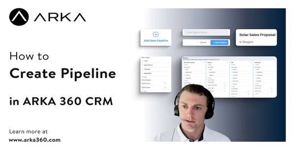 How to Create Pipeline in ARKA 360 CRM?